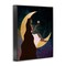 Stupell Industries Woman on Moon with Starlight Framed Giclee By Daniela Santiago